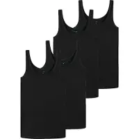 Schiesser Unterhemd 95/5 Organic Cotton in Schwarz | Gr.: 176