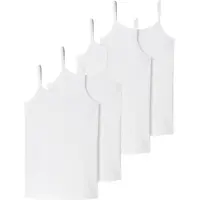 Schiesser Spaghettitop 95/5 Organic Cotton in Weiß | Gr.: 152