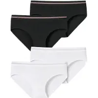 Schiesser Panty Long Life Rib in schwarz-weiss | Gr.: 164