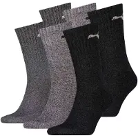 Puma Unisex Sportsocken, 6 Paar - Tennissocken, Crew Sport Socken, einfarbig