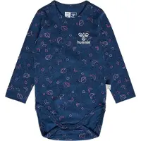 Hummel Body l/ä - hmlFia - Sargassome Sea m. Silber Glitzer - - 2 Jahre (92) - Body L/Ä