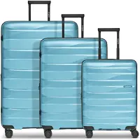Bergpfeil Travel Trolley Set 3-teilig Glacier Blue Metallic hellblau 55cm