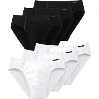 Schiesser Minislip Essentials in schwarz-weiss | Gr.: S