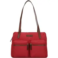 Green Burry Greenburry Shopper Schultertasche Nylon 35x24cm "Emily" rot