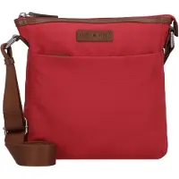 Greenburry Umhängetasche Crossbag Nylon 26x24cm "Iris" rot