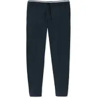 Schiesser Pyjamahose "Mix+Relax", Herren, Gr. 58, N-Gr, 804, nachtblau, Single Jersey, Obermaterial: 100% Baumwolle, lang, Hosen Pyjamahose, Reine Baumwolle, seitliche Taschen, Bindeband