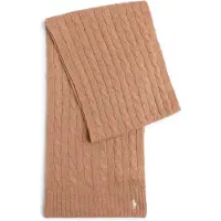 Ralph Lauren für Damen. 455956296003 Schal aus Kaschmir und brauner Wolle (OSFA), Lässig
