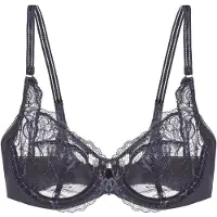 Triumph Nicht geformter BH Wild Peony Florale | Grösse: 80F | Farbe: Grau
