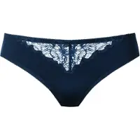Mey Minislip "Luxurious", Damen, Gr. 46, blau (night blau), Obermaterial: 87% Polyamid, 13% Elasthan, körpernah, Unterhosen Minislip, Tiefer, hüftiger Sitz, Spitze, Weiche Beinabschlüsse