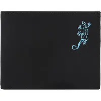 OXMOX Geldbörse New Cryptan RFID Protect Pocketbörse Lizard Print Cyan Black schwarz