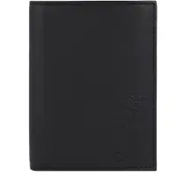 OXMOX Leder Geldbörse Leather RFID Protect Kombibörse Lizard Embossed Black schwarz