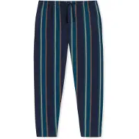 Schiesser Pyjamahose Herren Jersey blau gestreift, 56 740598-0001-00560