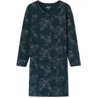 Schiesser Nachthemd "Uncover Nightwear" 0, Baumwolle, Single Jersey-Qulität, V-Neck, weich, atmungsaktiv