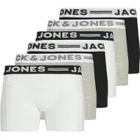 Jack & jones JACK&JONES Jungen Boxershorts, 6er Pack - SENSE TRUNKS, Baumwoll-Stretch, Logobund