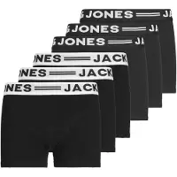 Jack & Jones JACK&JONES Jungen Boxershorts, 6er Pack - SENSE TRUNKS, Baumwoll-Stretch, Logobund