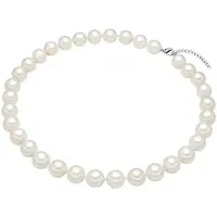 Rafaela Donata Perlen-Kette Sterling Silber Muschelkernperle in weiß | Gr.: 50 cm
