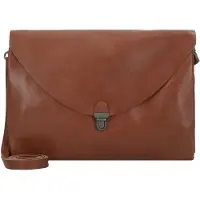 Harold's Leder Umhängetasche Fold Handbag Clutch Cognac braun