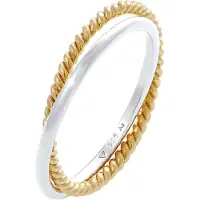 Elli Ring 925 Sterling Silber in Zweifarbig | Gr.: 56
