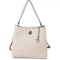 L.credi Schultertasche Umhängetasche Filippa Hobo Creme