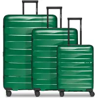 Bergpfeil Travel Trolley Set 3-teilig Emerald Green Metallic grün 55cm