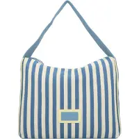 Tom Tailor Schultertaschen Malie, Hobo Bag M, stripes blue, Blau