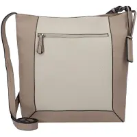 Tom Tailor Schultertaschen Nara, Hobo Bag M, mixed taupe, Beige