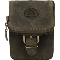 Greenburry Vintage Gürteltasche Leder 13.5 cm olive | Gr.: onesize