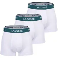 Lacoste Boxershorts 5H1300 Herren White / Green (3er-Set)-XXL