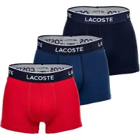 Lacoste Boxershorts 5H1300 Herren Navy / Blue / Red / Methylen (3er-Set)-M