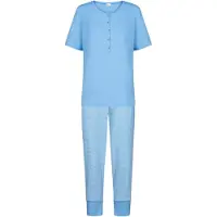 Mey Anzug 3/4 lang, kurzarm Serie Small Stripes Summer Blue | Größe 46