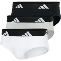 Adidas Herren Slip, 3er Pack - Briefs, Active Flex Cotton, Logo, einfarbig