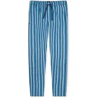 Schiesser Pyjamahose Herren Baumwolle blau gestreift, 48 742596-0004-00480