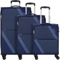 American Tourister Trolley Star Max 3 PC Set A Navy / Blue dunkelblau 81cm