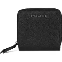 Police Geldbörse aus echtem Leder mit Münz- und Kartenfächern, 10x10x2.5cm