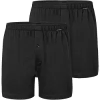 Schiesser Herren Jersey-Boxershorts, 2er Pack - 2Pack Boxershorts, Baumwolle, einfarbig