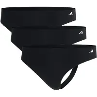 Adidas Damen Strings, 3er Pack - Thongs, Active Light Flex , Unterwäsche, Logo
