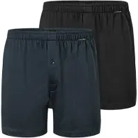 Schiesser Herren Jersey-Boxershorts, 2er Pack - 2Pack Boxershorts, Baumwolle, einfarbig