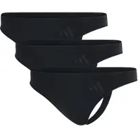 Adidas Damen Strings, 3er Pack - Sport Active Seamless, Thongs, Unterwäsche, Logo, einfarbig
