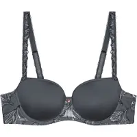 Triumph Vorgeformter BH Wild Iris Florale | Grösse: 85D | Farbe: Anthrazit
