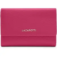 Lazarotti Leder Geldbörse Bologna Leather Zip Wallet With 15 Card Slots Hot Pink