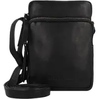 Greenburry Leder Umhängetasche Colombiana Mini Shoulderbag Black schwarz