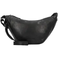 Greenburry Leder Umhängetasche Schultertasche Colombiana Half-Moon Bag Black schwarz