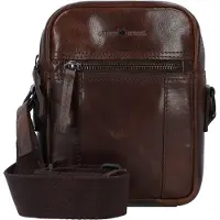 Green Burry GREENBURRY Umhängetasche Newport Crossover Bag Coffee dunkelbraun