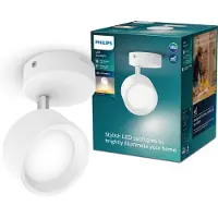 Philips Bracia Decken-/Wandspot, Strahler Oberflächenbeleuchtung, LED, 2700 K, 550 lm, 220-240 V, Weiß