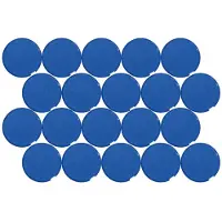 MAUL Rundmagnete , Kunststoff & Metall, Feinstruktur, Haftkraft 2 kg, ø 33 x 14 mm, blau, 20 Stück