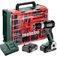 Metabo Akku-Schlagbohrschrauber SB 18 L BL Set mit 78-teiliger Mobiler Werkstatt - Kunststoffkoffer