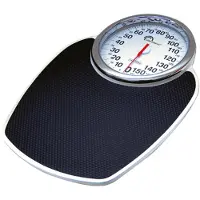 Little Balance Pro M160, Mechanische Personenwaage, 160 kg, 1 kg, Schwarz, kg, Analog