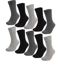Occulto Herren Diabetikersocken 10er Pack (Modell: Goetz) 10GreyMix 39-42 10 St