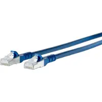 BTR NETCOM 1308450544-E, 0,5 m, Cat6a, S/FTP (S-STP), RJ-45, RJ-45, Blau