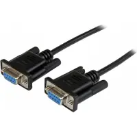 StarTech.com 1m DB9 RS232 Seriell Nullmodemkabel - Bu/Bu - Schwarz, Schwarz, 1 m, DB-9, DB-9, Weiblich, Weiblich